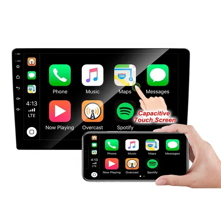 Android Car Radio 10 Inch Touch Screen BT DSP CARPLAY 2 Din GPS WIFI Sat Navi FM Mobile Phone Mirror Link 3 USB Car Video(3G+32G