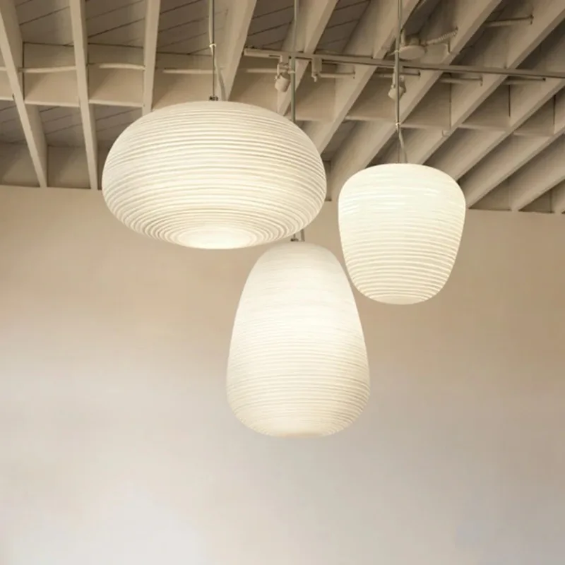 foscarini cocoon acrilico pendant light escorjas brancas leitosas decoracao da casa lampada suspensa para cozinha mesa de jantar lustre de sala de estudo 01