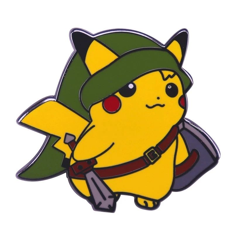 Anime Games Pokemon Pikachu Enamel Pins Collect Kawaii Spirit Metal Cartoon Brooch Backpack Hat Bag Collar Lapel Badges