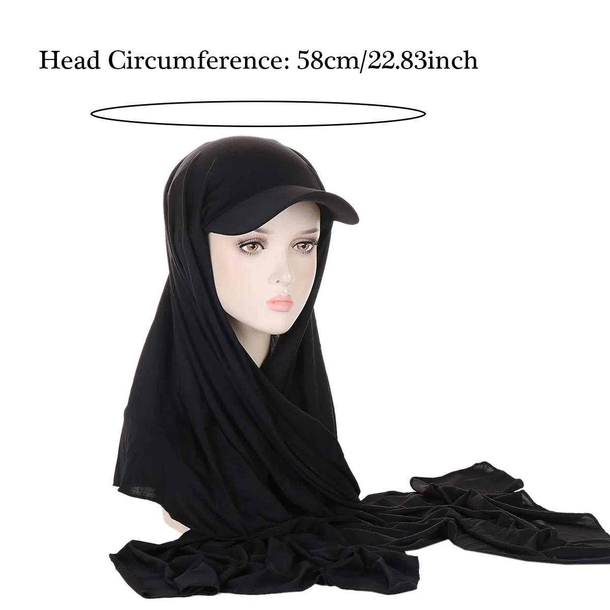 2024 New Musilm Women Jersey Hijab with Base Ball Cap Summer Sports Cap Ready To Wear Instant Jersey Sport HIjabs