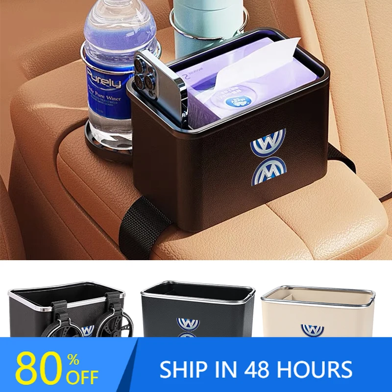 

Fashion Car Multi-function Armrest Storage Box Car Interior Tidying Accessorie For Volkswagen VW R Line Golf MK4 MK5 MK6 MK7 MK8