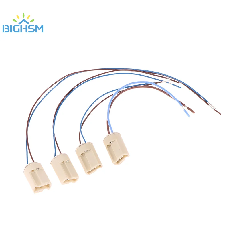 1/5Pcs G9 Lamp Base Ceramic Connector Bases Socket With 15CM Line For LED Halogen Bulb Light G9 Lamps Holder