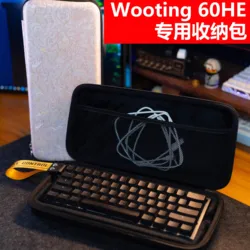 Mechanical Keyboard Storage Bag for Wooting60 Custom EVA Hard Bag Scratch Resistant Handbag Keyboard Protect Accessories 60%
