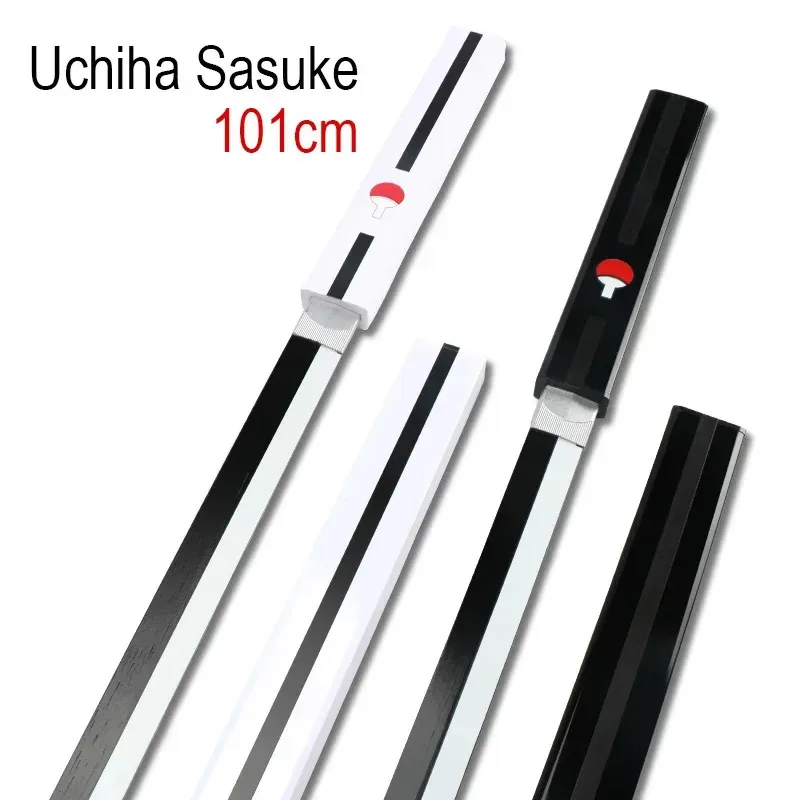 2026 Anime 1:1 reducción blanco y negro Sasuke espada animación japonesa Cosplay Katana espadas