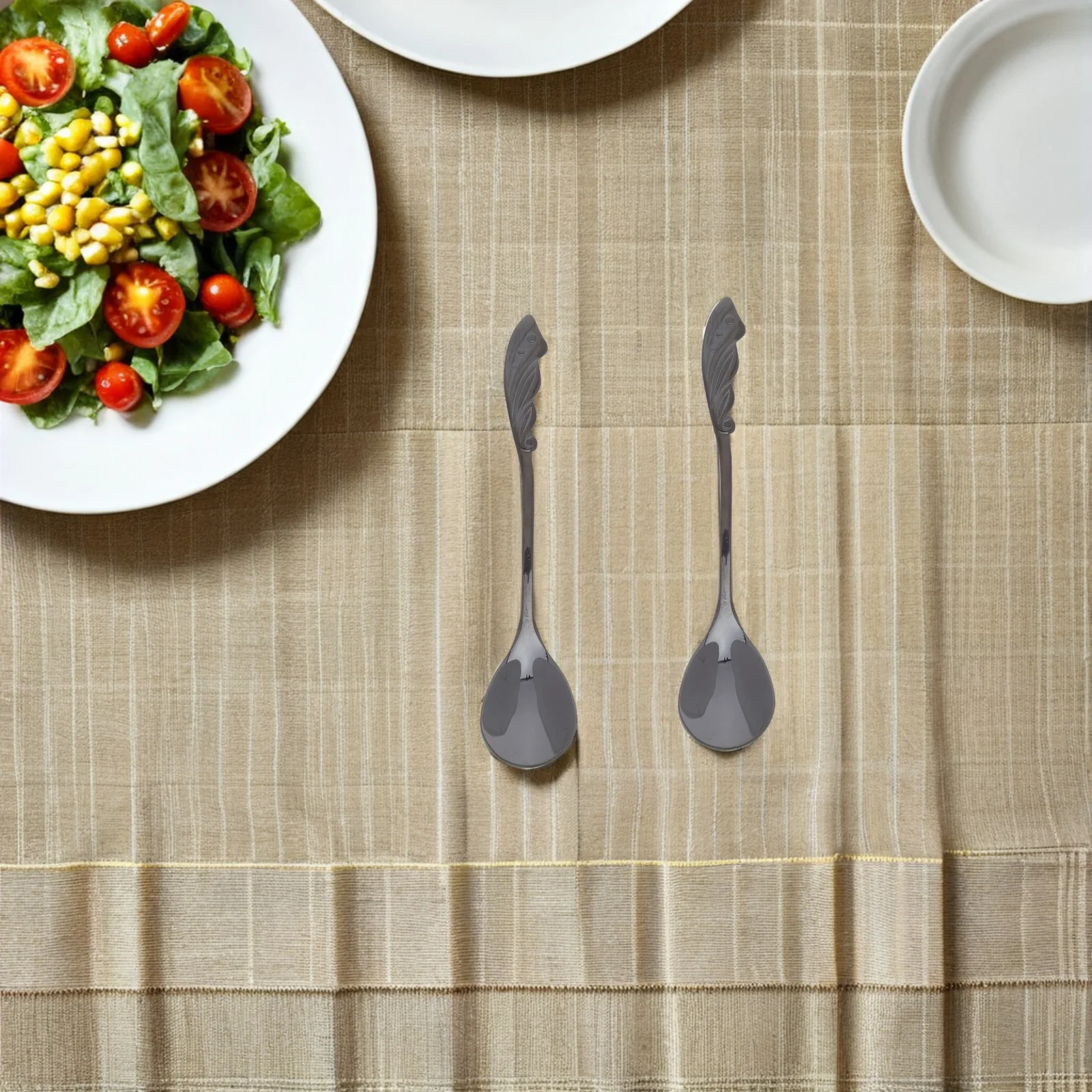 

Unique Wing Shaped Coffee Spoon 12Cm Length Perfect for Gifting High Quality Stainless Steel Elegant and Functional