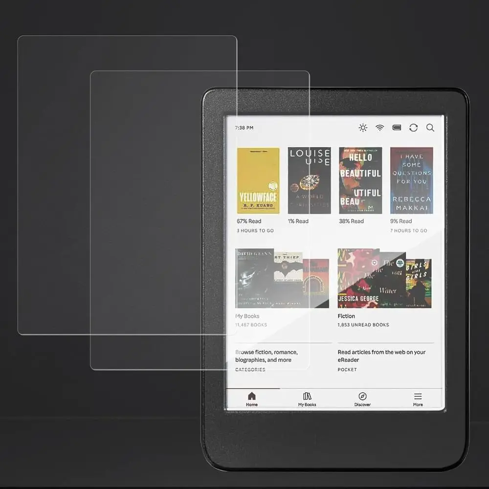 

2 упаковки 6/7/10,3 дюйма, противоударное закаленное стекло с защитой от царапин HD 9H для KOBO Clara 2E Libra Color BW 2024