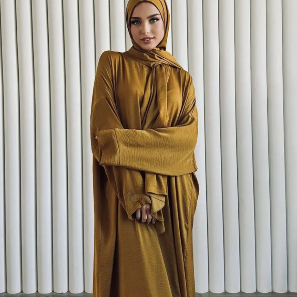 

Eid Djellaba Hooded Abaya Khimar Jalabiya Muslim Hijab Dress Prayer Garment for Women Islam Clothing Ramadan Kaftan Kebaya Robe