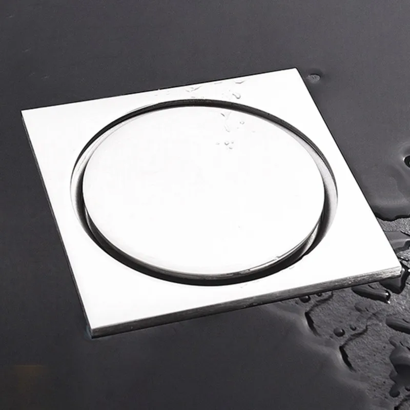 

TFORU-Anti-Odor, Anti-Clog Stainless Steel Round Floor Drain With Self-Sealing Core-For Kitchen And Bathroom