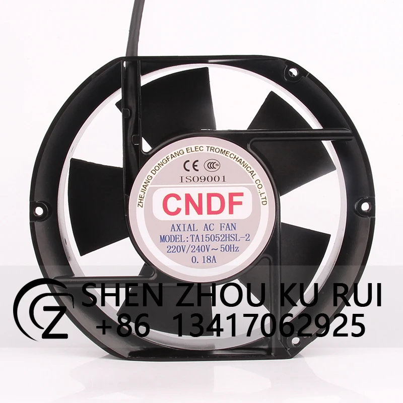 TA15052HSL-2 Case Fan for CNDF AC220V 0.18A 172X150X51MM 17CM 17251 Centrifugal Industrial Exhaust Axial Flow Cooling Fan