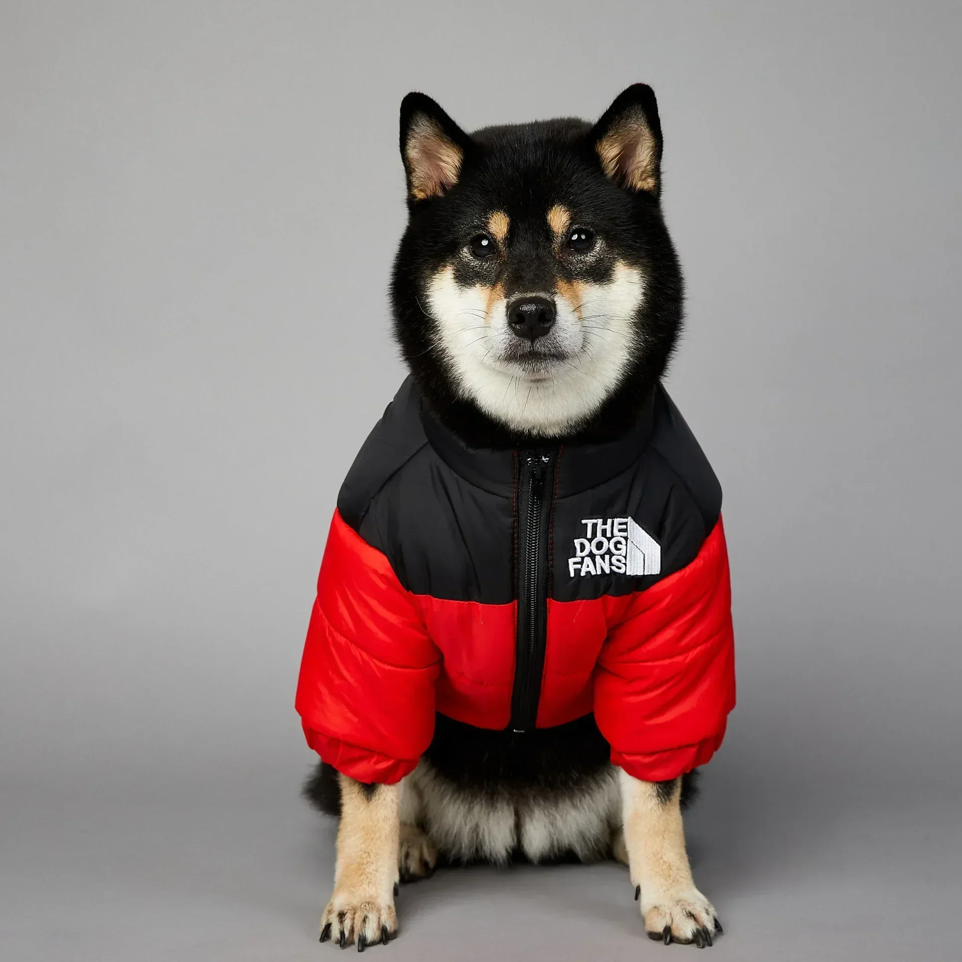 

Puppy Coat Dog Down Jacket The Dog Fans Winter Pet Clothes for Small Medium Dogs Warm Thick Dog Vest French Bulldog