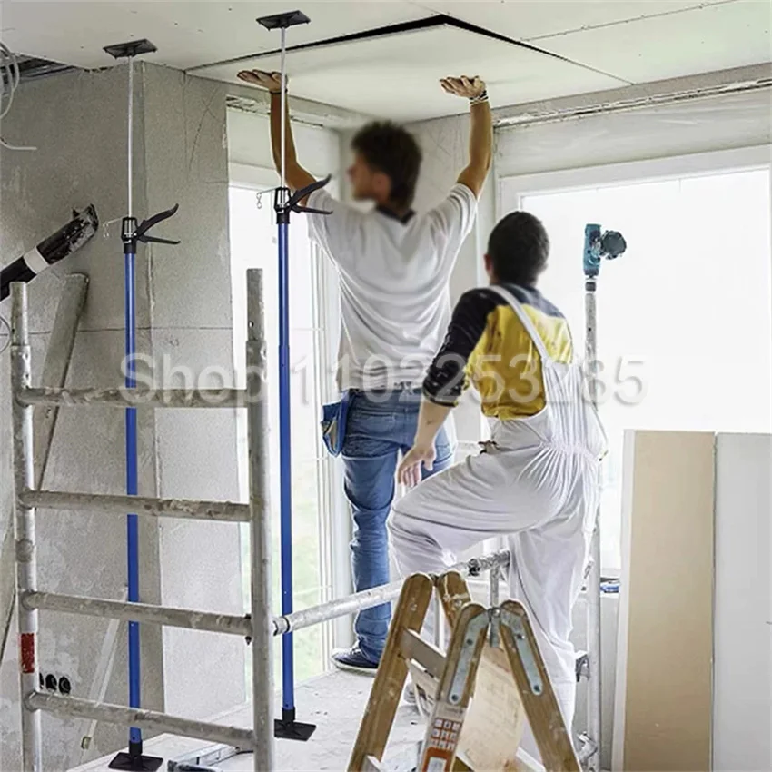 Imagem -05 - Haste de Suporte Telescópica de Aço para Economia de Trabalho Peças Ferramenta de Construção de Teto Armário Drywall Levantamento Manual Extensível 290cm