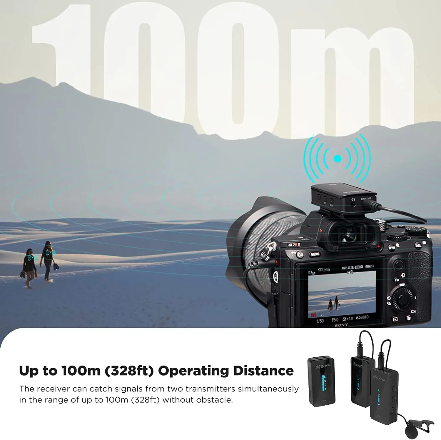 BOYA BY-XM6 S1 S2 2.4GHz Ngưng Tụ Không Dây Lavalier Cài Ve Áo Micro Cho Máy Tính Di Động Android iPhone Máy Ảnh DSLR Phát Trực Tuyến Youtube