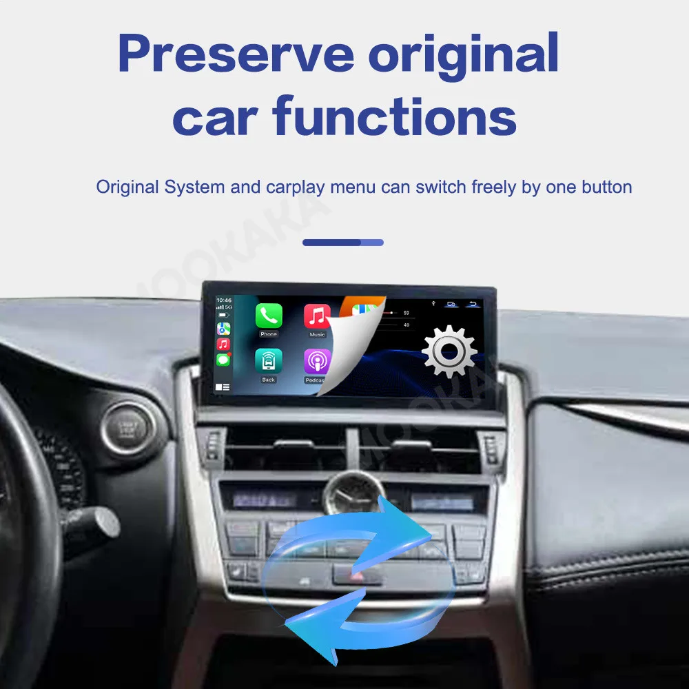 10.25 Inch Linux Screen Mirror Link For Lexus NX 2014-2017 Upgrade Wireless CarPlay Auto Car Radio IPS Head Unit
