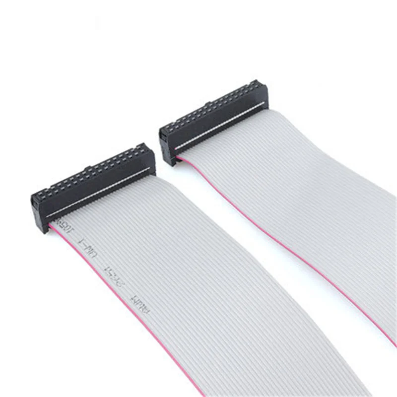 2PCS 2.54MM pitch FC-6/8/10/14/16/20/40/50 PIN 30CM JTAG ISP DOWNLOAD CABLE Gray Flat Ribbon Data Cable FOR DC3 IDC BOX HEADER