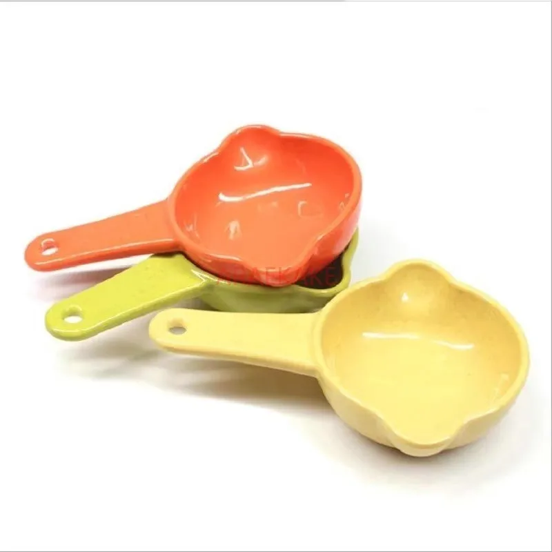 ملعقة الحيوانات الأليفة، الكلب، القط، ملعقة الطعام، ملعقة تغذية الوجبات الخفيفة اللطيفة، مقبض طويل للقطط والكلاب، تجفيف عالمي وكمي