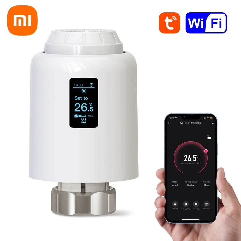 

Xiaomi Tuya TRV Thermostat Smart Home Thermostatic Head Radiator Valve Actuator Heating Temperature Controller Alexa Google Home