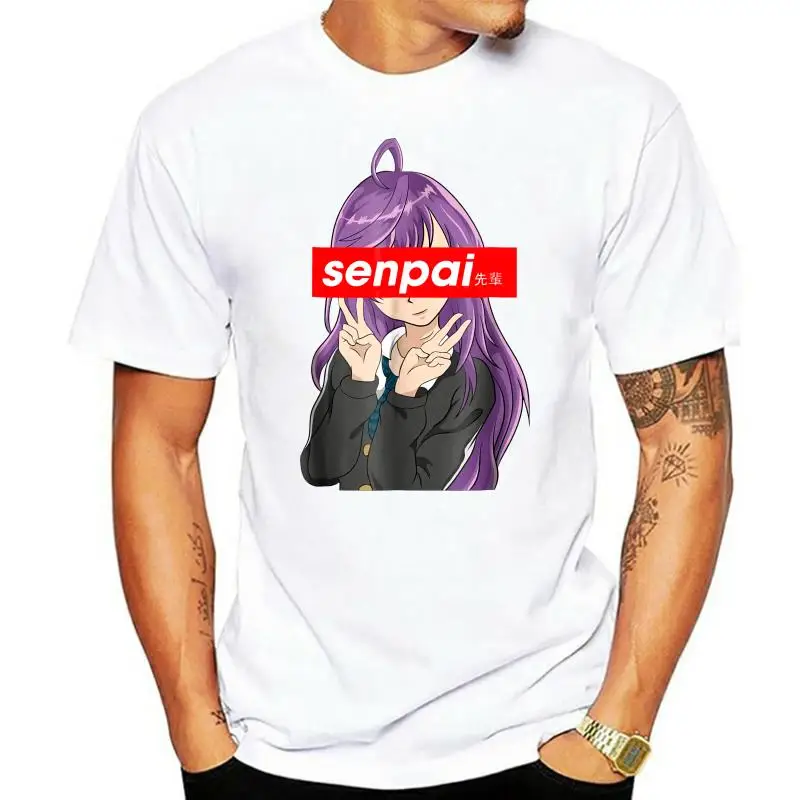 2022 Men T Shirt Fashion Japanese Anime Girl Shirt Notice Me Senpai T Shirt