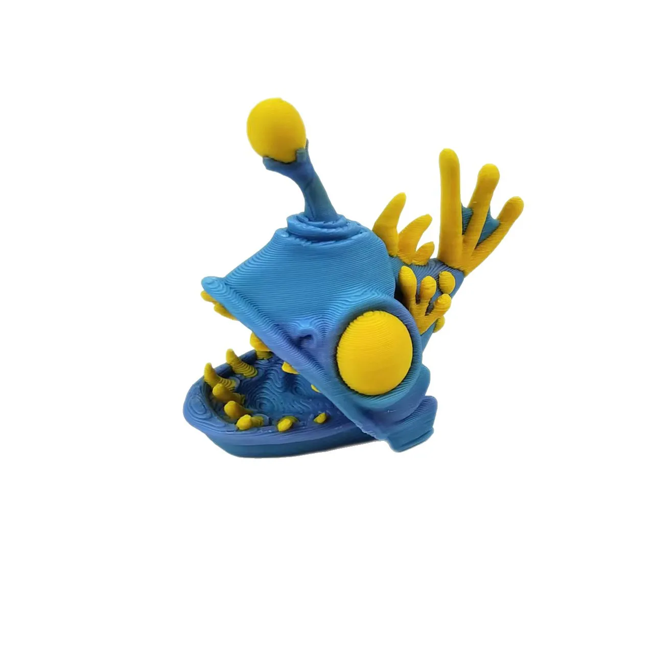 3D Afdrukken Lantaarn Vis Model Mini Leuke Figuur Prachtige Simulatie Diermodel Thuis Ornament Desktop Decoratie Kinderen Speelgoed Cadeau