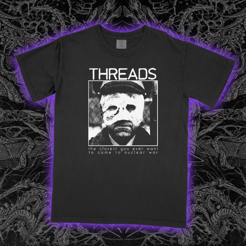 Threads 1984 T-Shirt Nuclear War Film Horror Cult Classic Graphic Tee Men Fashion Casual Sports Short-sleeved Women