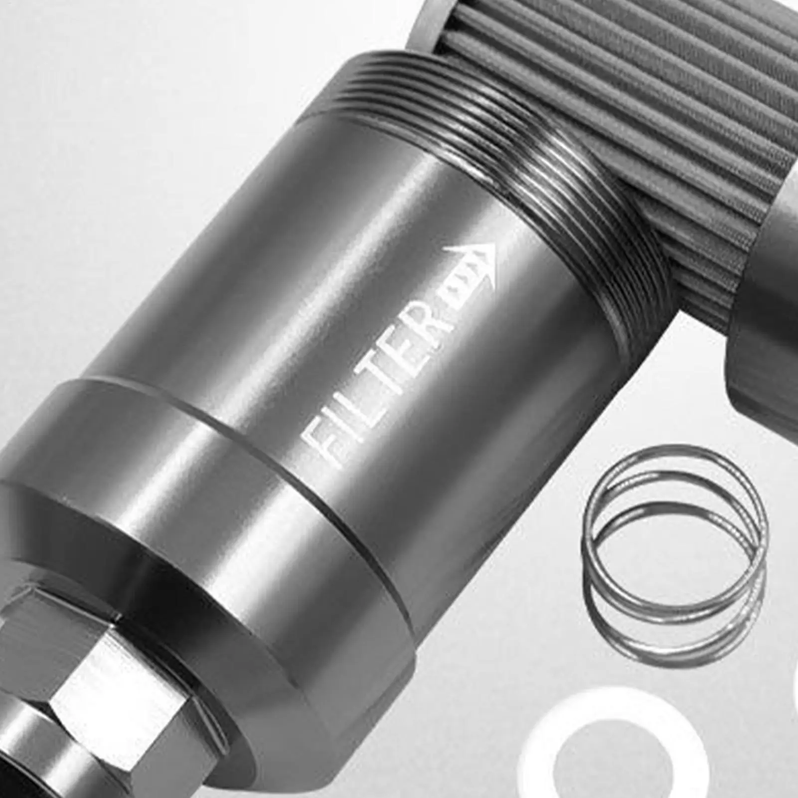 Aluminum Alloy Oil Filter Converter Replacement Part Washable Filter For Home Workshop Garage Lab Routine Maintenance Seasonal 4