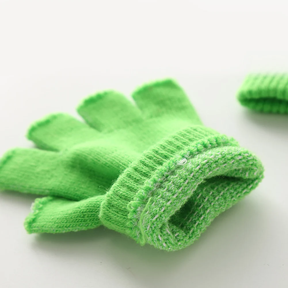 قفازات شتوية دافئة محبوكة نصف اصبع للجنسين والنساء والرجال قفازات مرنة قابلة للتمدد باللون الأسود والرمادي بدون أصابع