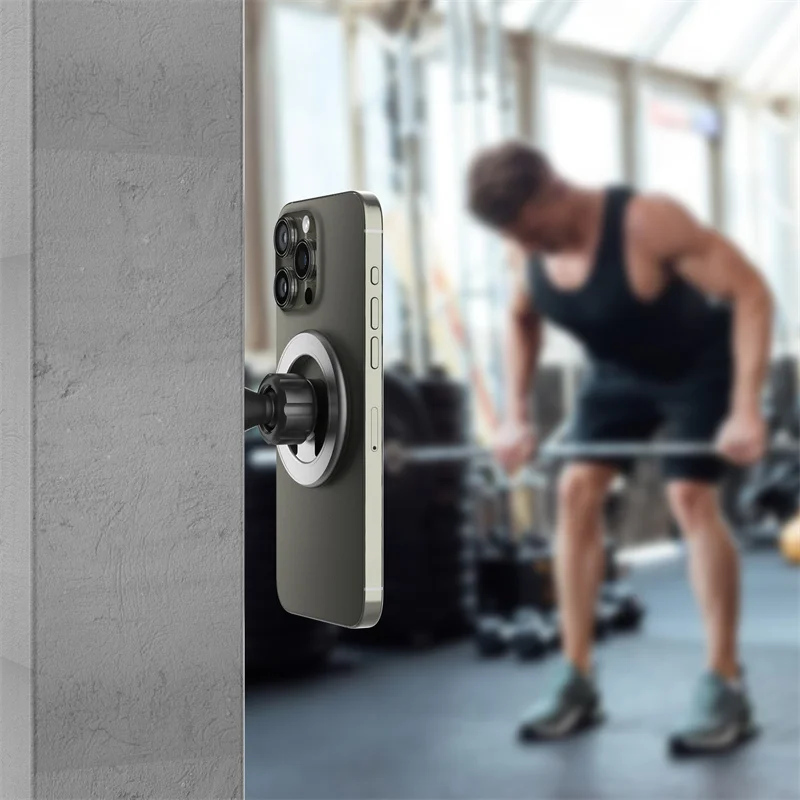 

Магнитный настенный держатель для телефона для грузовика/автомобиля/лодки/стены/стола, совместимый со всеми смартфонами, свободное вращение на 360 градусов