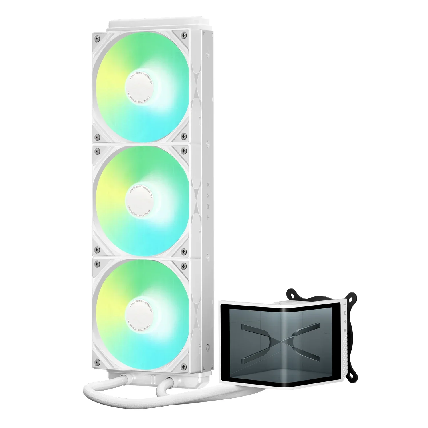 New Model TRYX PANORAMA SE ARGB 360 3D OLED 2K Screen Autostereoscopy  Water Cooler for Gaming Computer Cooling CPU Coolers Fact