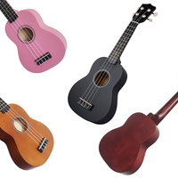 DOZZLY Professional  Soprano Ukulele Starter Wood Ukulele Hawaiian Guitar Ukelele 21\