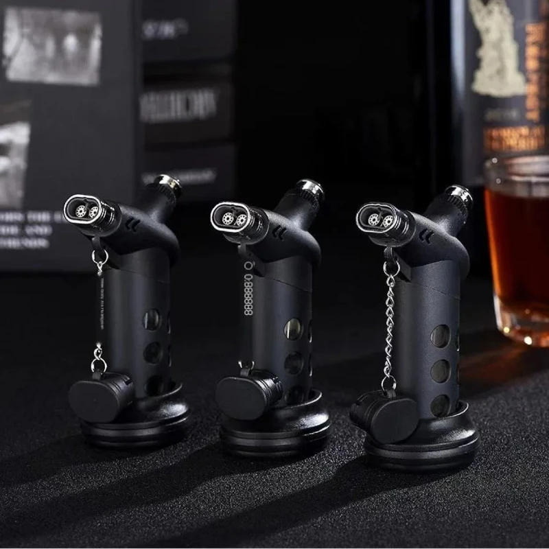 المحمولة المباشر رذاذ لحام بندقية نفخ أخف في الهواء الطلق يندبروف الشواء بندقية رذاذ صغيرة السيجار اكسسوارات السجائر هدية #2