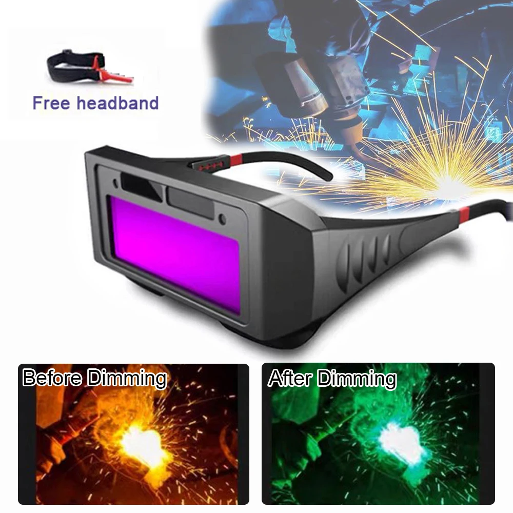 

Automatic Dimming Welding Glasses Welding Helmets Solar Goggles Special Anti-glare Glasses Tools For Welding Masks Accessories