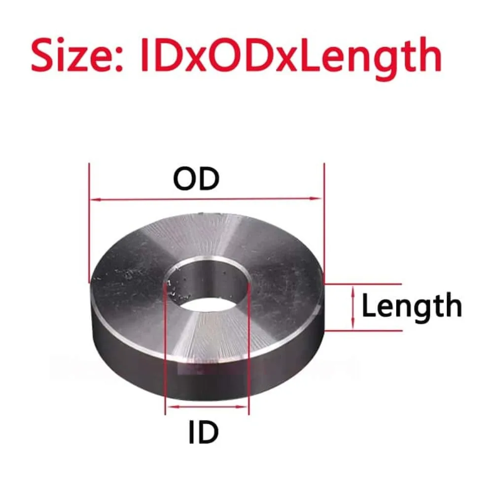 Unthreaded Round Aluminum Spacer Sleeve OD30mm ID10.2/12.2/14.2mm Hollow Bushing Washer 2-50mm Length