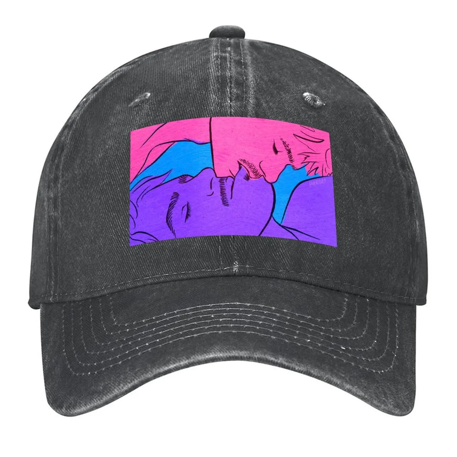 

Two Boys Kissing Baseball Cap fun hats golf hat genuine Funny hats Brand Man cap Men Caps Women's