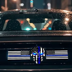 bandera azul de policía para carro, 6