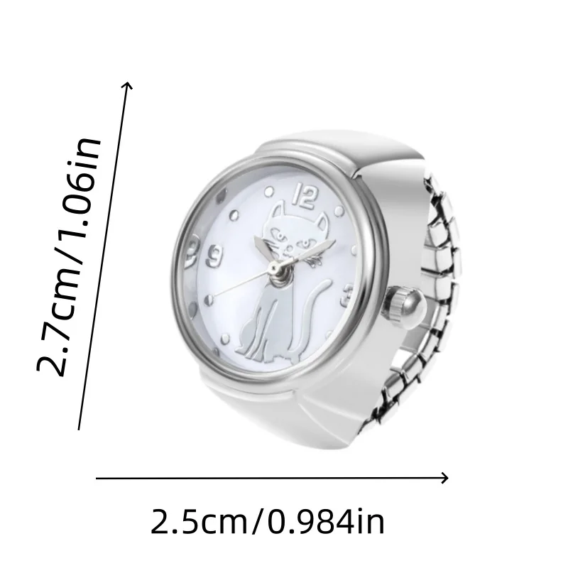 Creative Alloy Shell, New Hot Selling Couple Ring, Circular Arabic Numerals, Cat Scale, Men's And Women's Gift