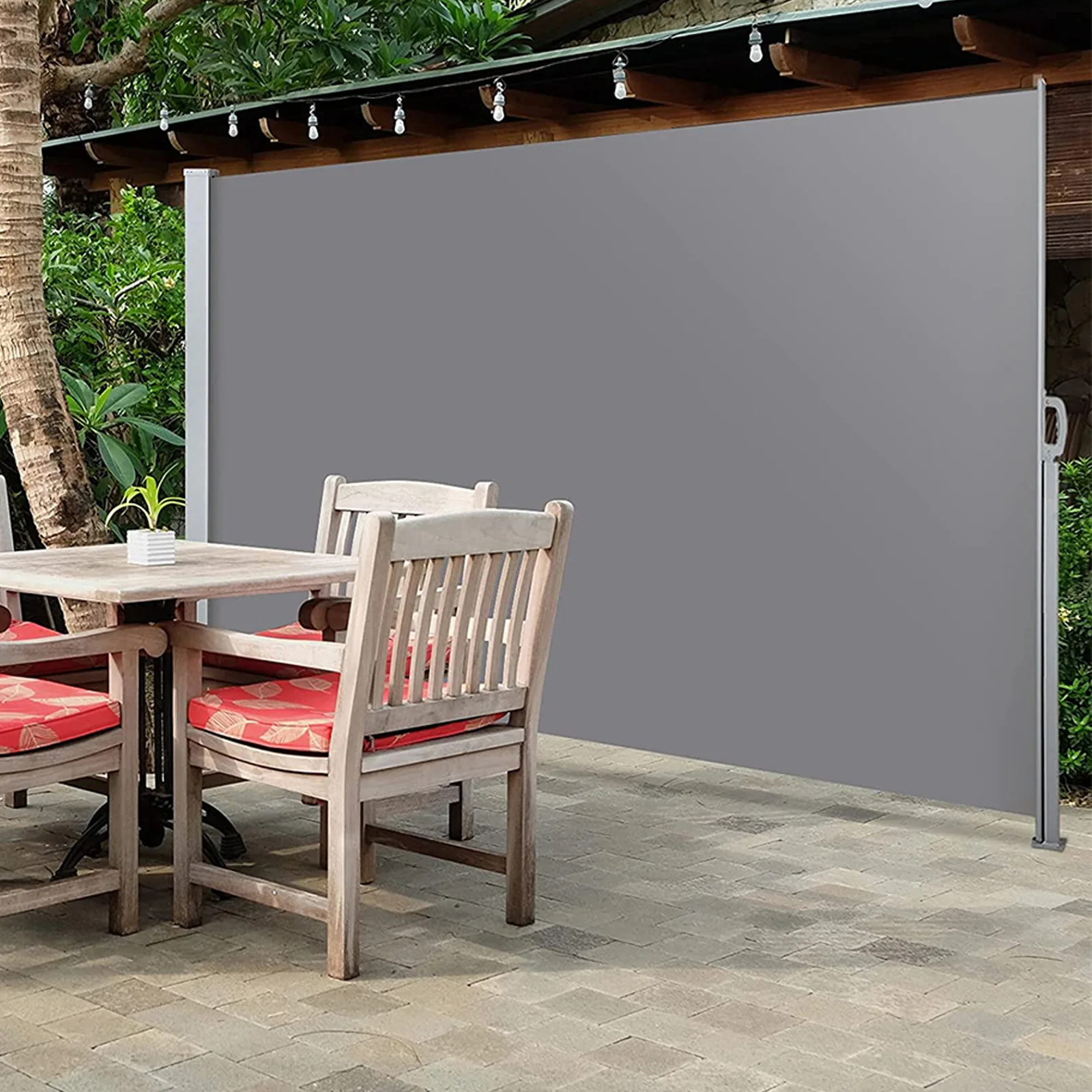 Garden Partition Awning - Side Pull-Up Retractable Sun Shade Canopy for Outdoor Use
