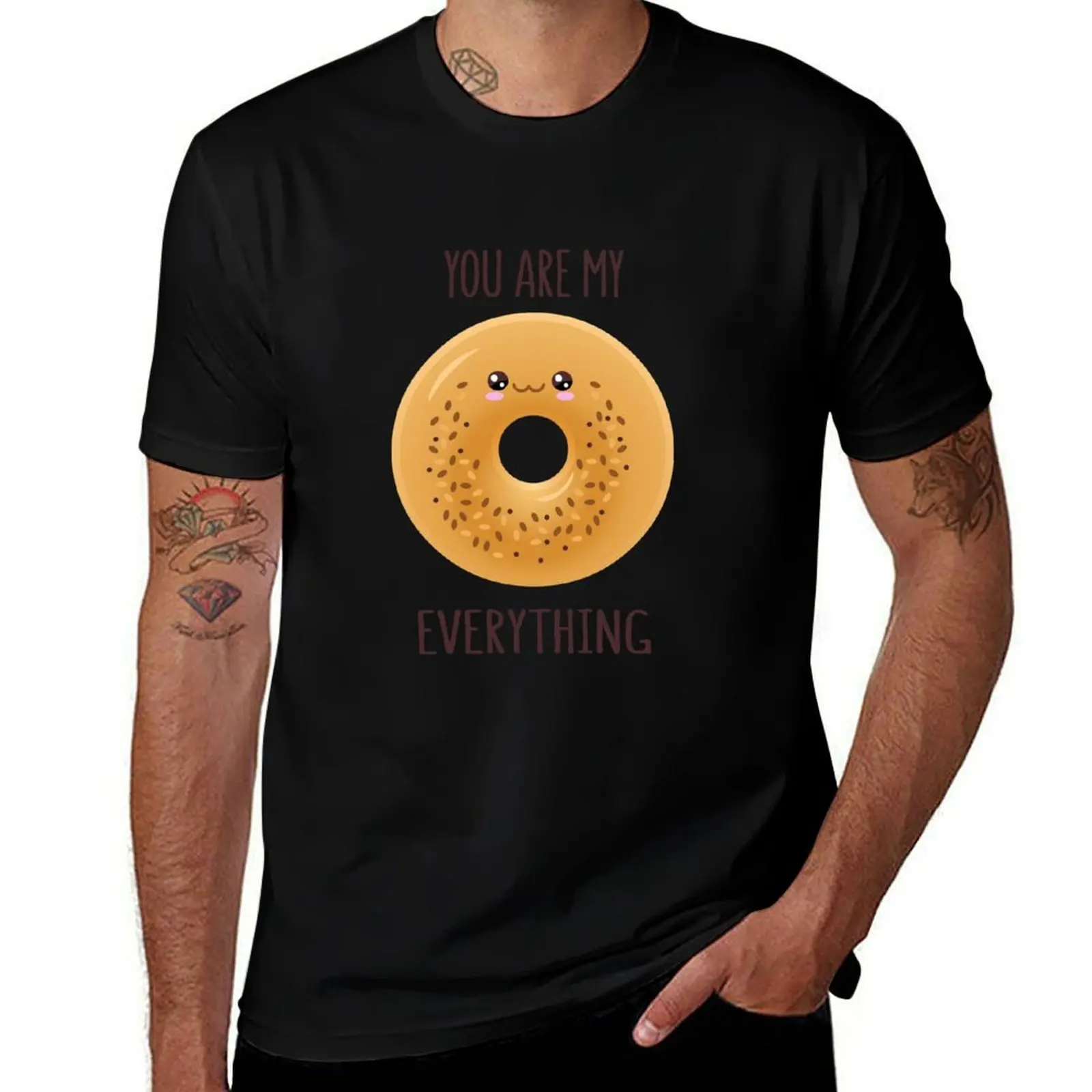 My Everything Bagel T-Shirt Retro Graphic Print T-Shirt