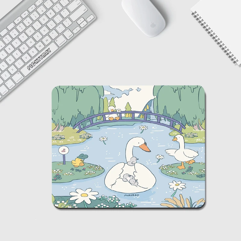 Schattige Kleine Muismat Xs Mousepad Ontwerp Rubberen Muismat Kleine Beer Bureaumat 18X22Cm Bureau Pad Kantoor