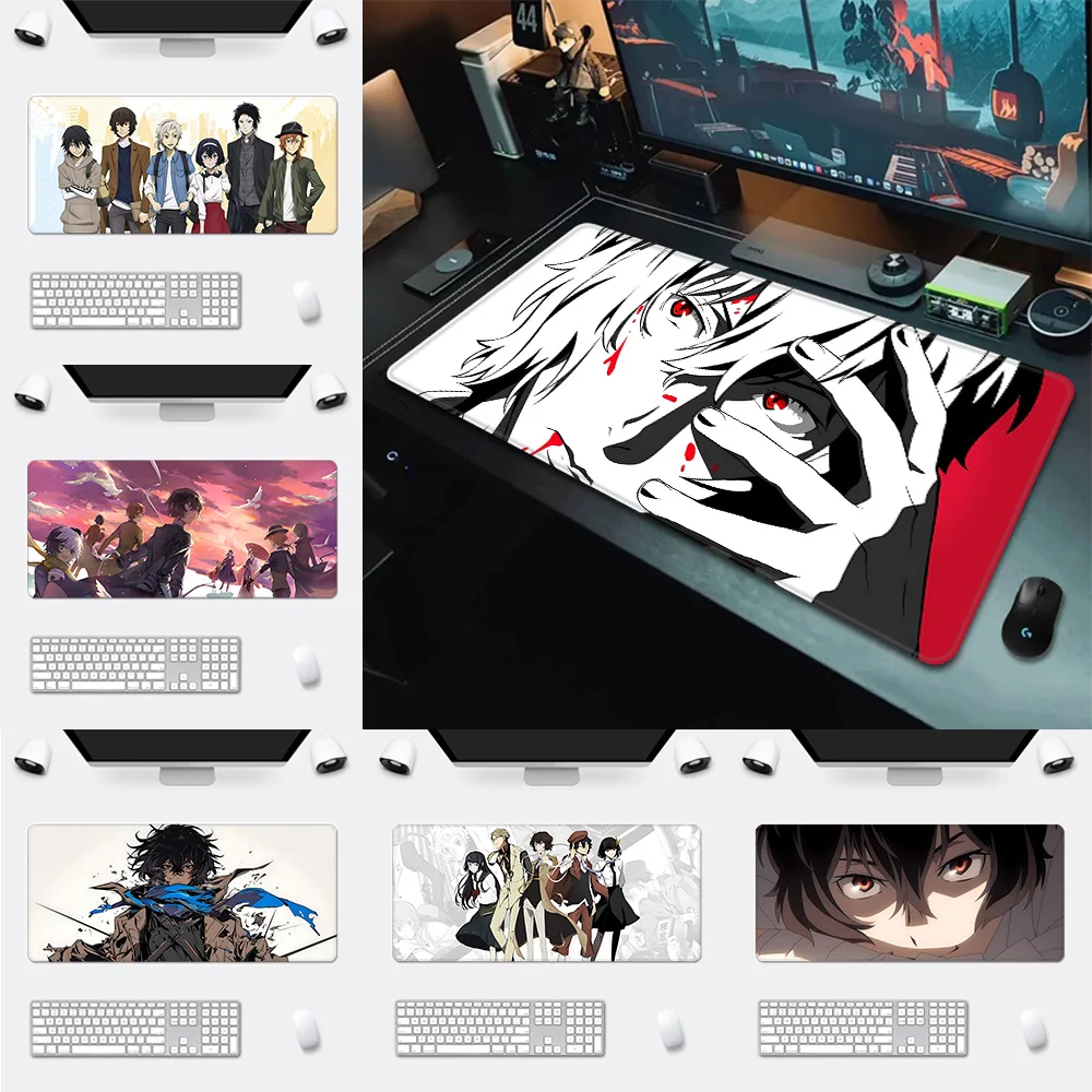 

Bungo Stray Dogs dazai osamu Mousepad Printing Computer Gamers Locking Edge Non-slip Mouse Pad XXL90x40cm Keyboard PC Desk Pad