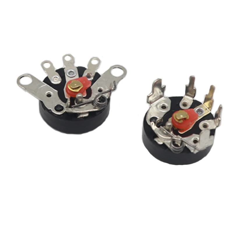 

【20-10PCS】RV12MM bent foot straight foot with switch B103 10K B503 50K radio potentiometer