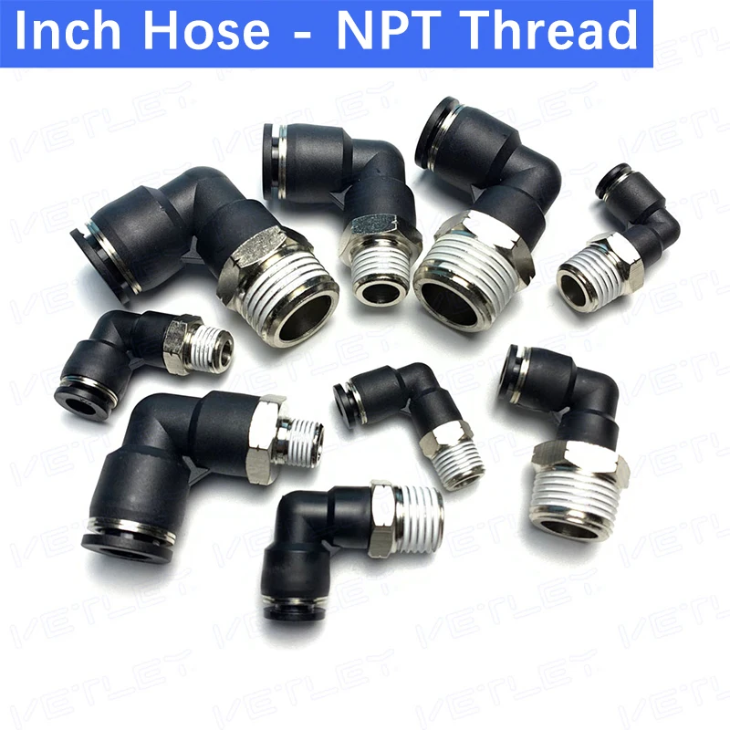 10PCS PL Pneumatic Hole 5/32 3/16 5/16 NPT Thread 1/8