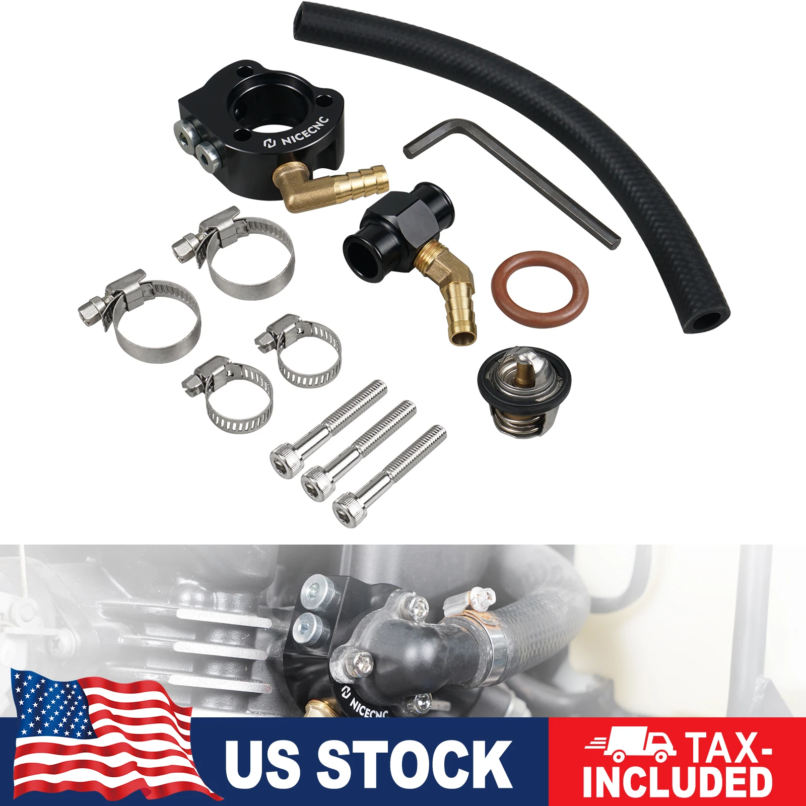 

Для Kawasaki KLR650 KLR 650 1987-2024 модификация комплект термостата системы охлаждения Kawasaki KLR650 KLR 650 klr650 все годы