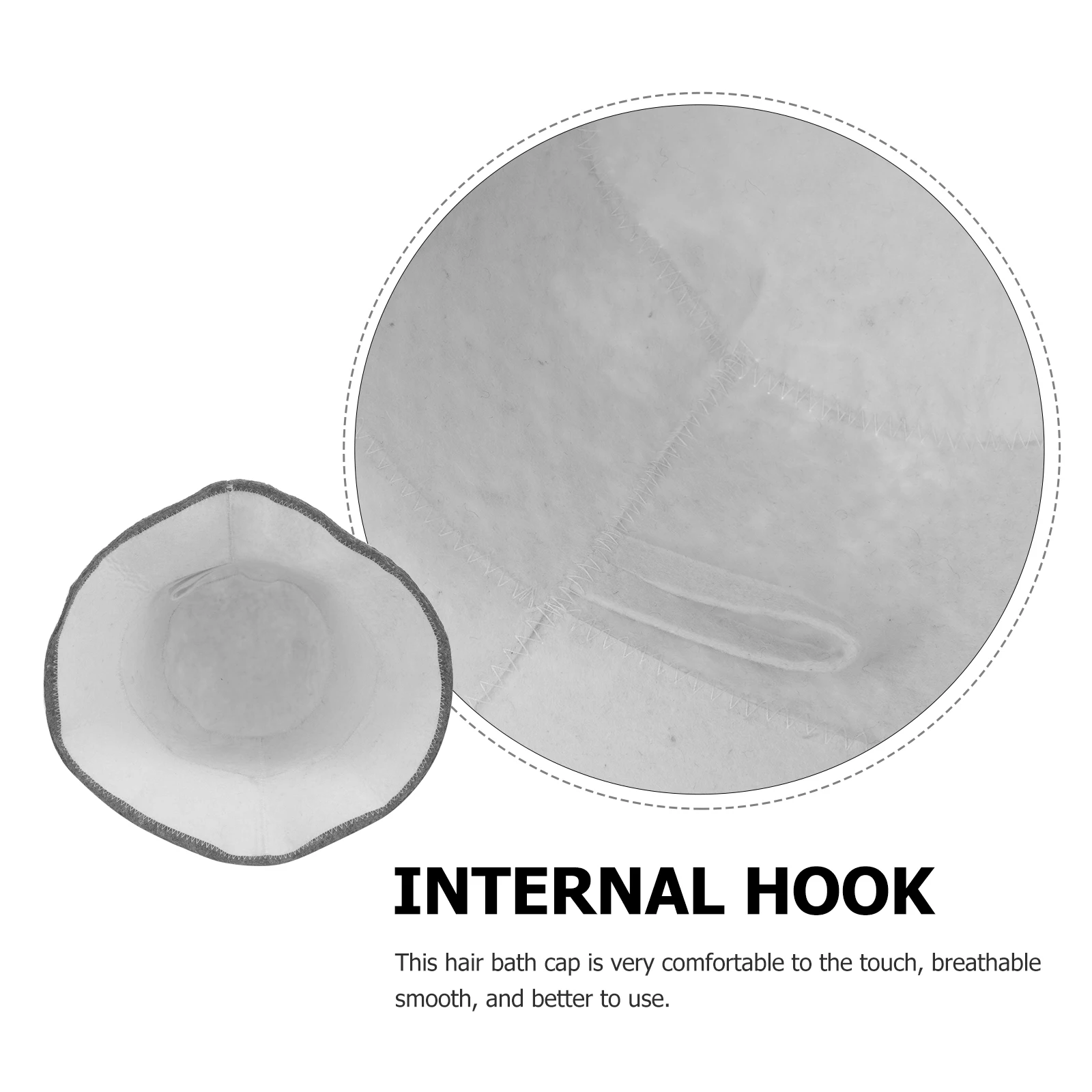 

Sauna Hat Wool Has Steam Room Accessories Organic Felt Hats White Hair Wrap for Miss