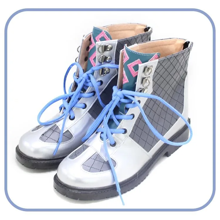 Ryushen – chaussures de Cosplay en cuir PU, bottes de carnaval d'halloween, accessoires d'anime Vtuber, accessoires de Cosplay sur mesure