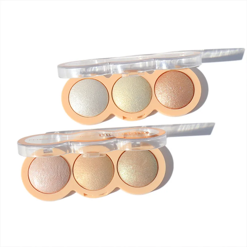 Nasthoicino Diego Diego Diego Diego Diego Diego 3 kleuren Hoogglans markeerstiften Palet Make-up Gezicht Fleuren Contour Blush Parelmoer Contour Langdurig Waterdicht