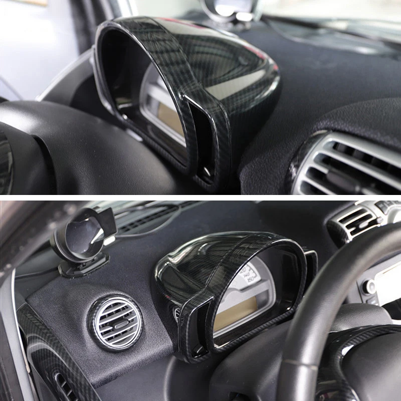 Car Carbon ABS Plastic Decorative Cover Interior Exterior Accessories Styling Modification Sticker For Mercedes Smart 451 Fortwo