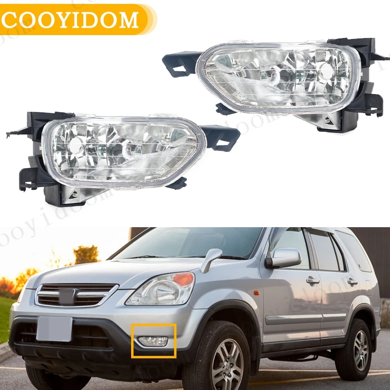 

Car Front Lights Fog Lamp Fog Light Front Bumper Lamp For HONDA CRV 2002 2003 2004 RD5 RD7 Foglight car-stylingdriving light