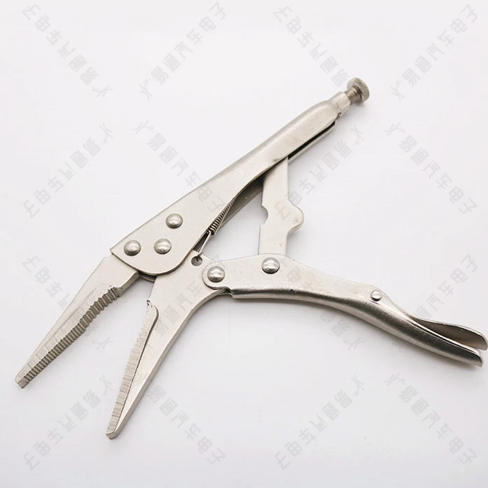 JMCKJ 9Inch Locking Pliers Long Nose Straight Jaw Lock Vise Grip Clamp Hand Tool 22.5cm Fast Fixing Clamp Locksmith tools