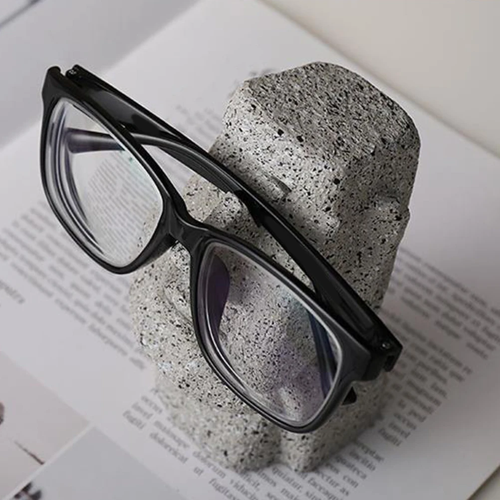 

Creative Moai Statue Resin Glasses Stand Desktop Eyeglasses Holder Sunglasses Storage Office Decor Glasses Rack