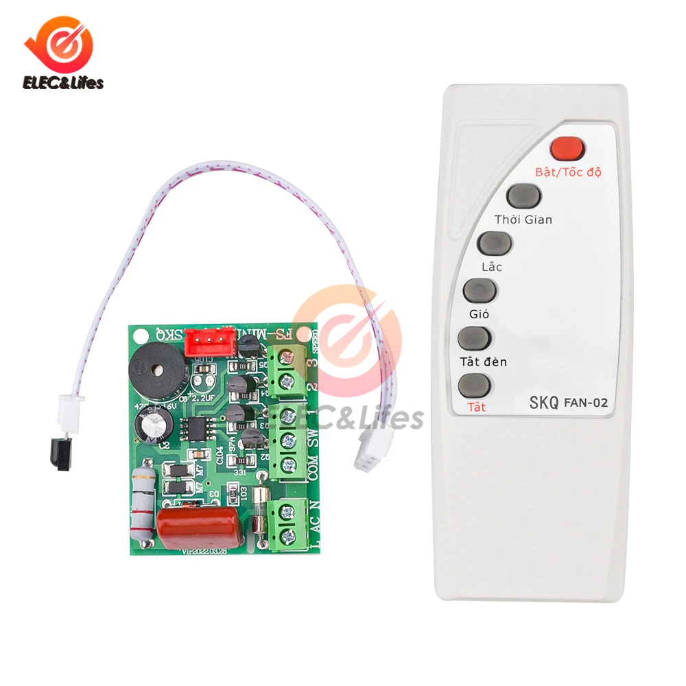 AC110-220V Universal Fan Remote Control Modification Board Circuit Board Control Motherboard General Computer Board Electric Fan