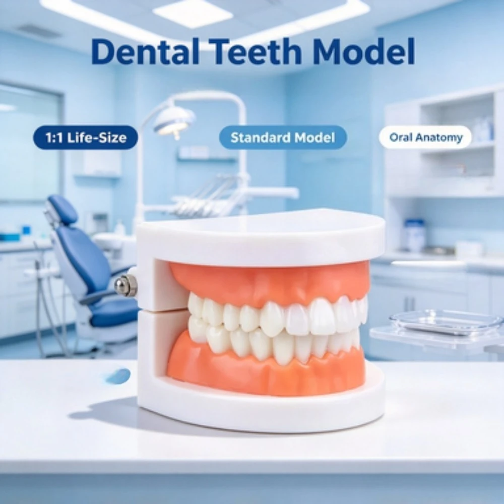 Dental Teeth Model 1:1 Life-Size Standard Demonstration for Teaching Study Display Lab Oral Anatomy Education Student Lab Use